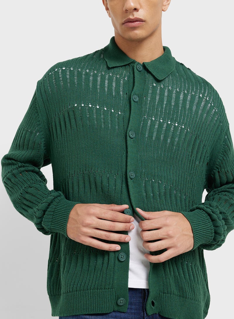 TOPMAN Stripe Regular Fit Shirt - Image 3