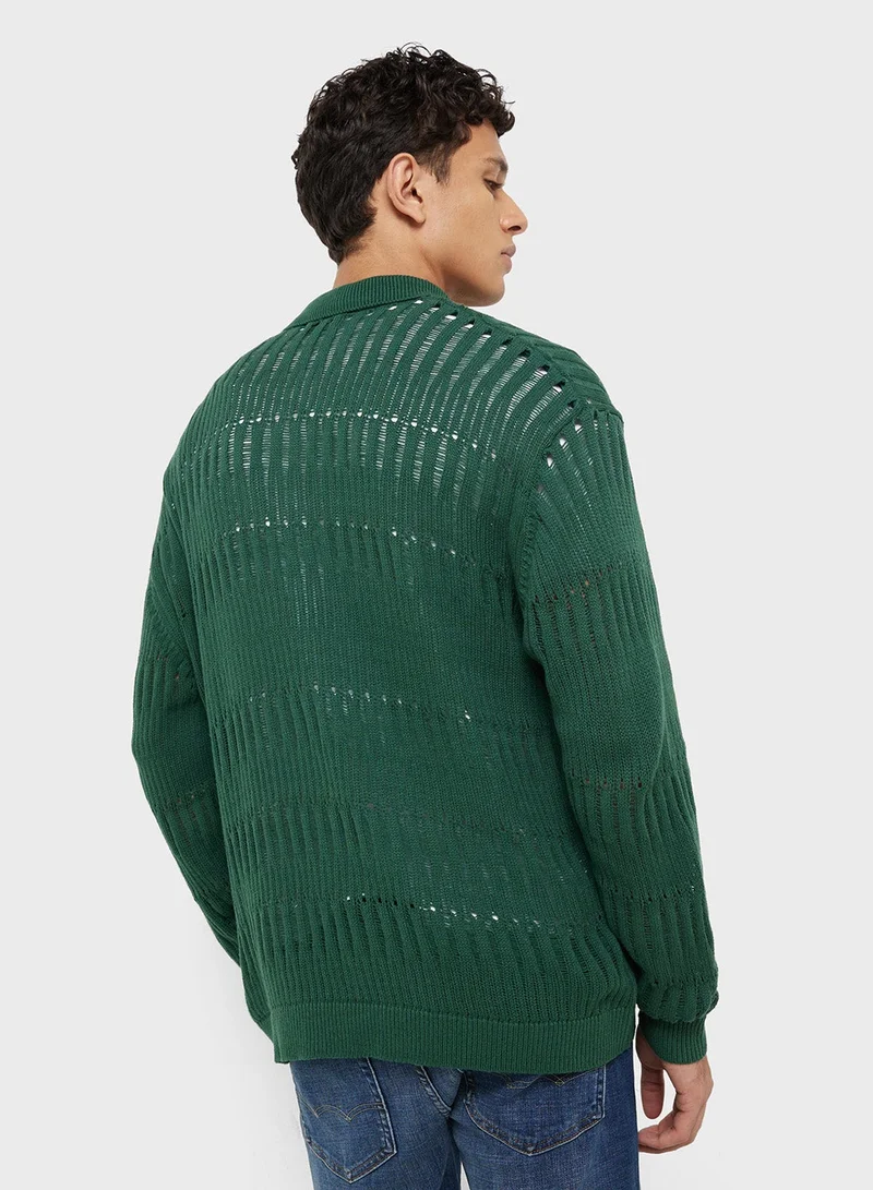 TOPMAN Stripe Regular Fit Shirt