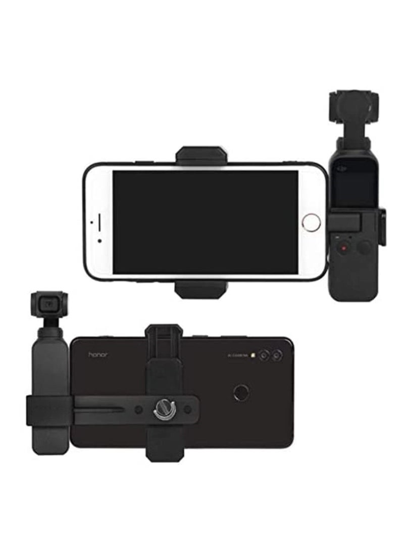Generic Gimbal Smartphone Holder Mount Bracket Extended For DJI OSMO Pocket Gimbal Fixed Stand Camera Clip Secure Fit For Phones 60-94mm 3 Standard 1/4" Holes Panoramic Shooting Anti-Skid Cushion  - Image 1
