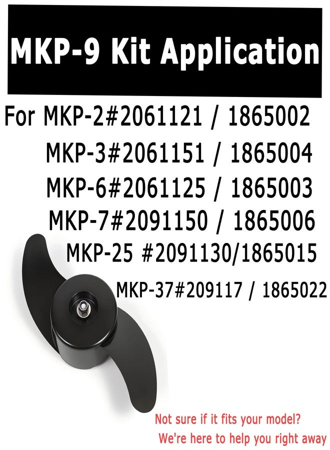عبوة من 5 قطع، صامولة مروحة 1865010 مقاس 3/8 بوصة، طقم MKP-9 A، تناسب محركات Minn Kota الكهربائية 12 فولت و24 فولت - Image 4