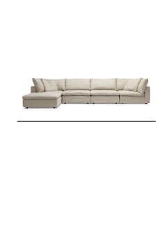 R2R FURNITURE Feather Cloud Corner Sofa 280 x 160 Cm ( Beige) 