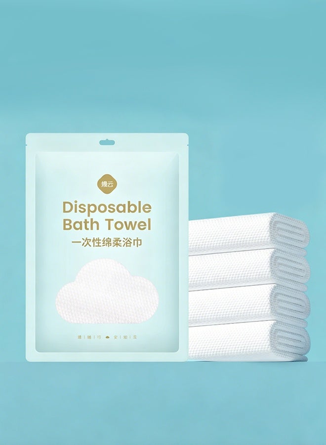 3 Pack Disposable Bath Towels 70x140cm Large Thick Portable Travel Towel Individually Wrapped Soft Skin Friendly High Water Absorption Towel for Hotel Spa Home Travel - Image 1