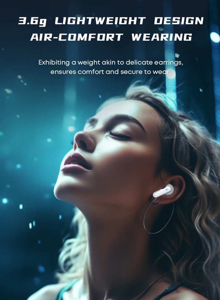 لانجسدام سماعات أذن لاسلكية بتقنية البلوتوث للألعاب داخل الأذن مع إلغاء الضوضاء، زمن استجابة منخفض جدًا، صوت ستيريو عالي الدقة، بطارية تدوم حتى 30 ساعة، وبلوتوث مزدوج 5.3 لتجربة صوتية غامرة - Image 5