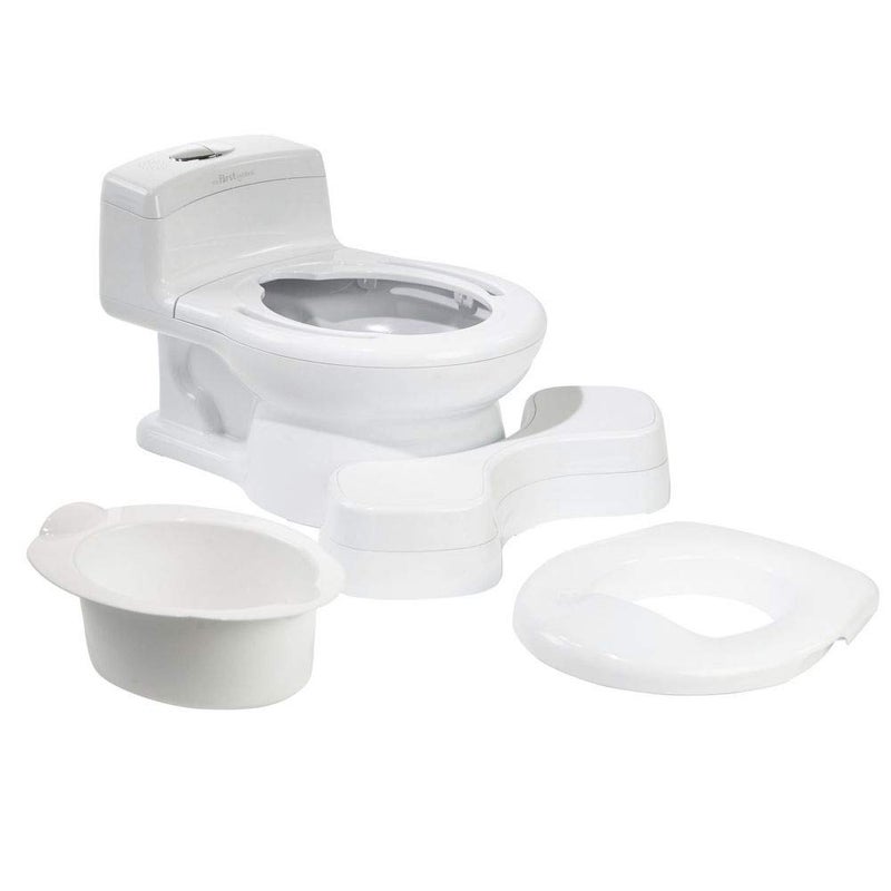 The First Years Super Pooper Potty Training Toilet Plus Potty Seat with Foot Rest â€” White â€” 2-in-1 Toddler Toilet Seat and Potty Chair - Image 4