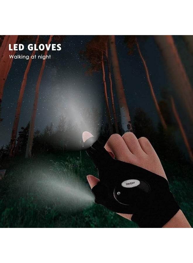 Spaceshoop LED Flashlights Gloves, Men/Women Tool Gadgets Gifts for Handyman, Fishing, Repair, 1 Pair  - Image 5