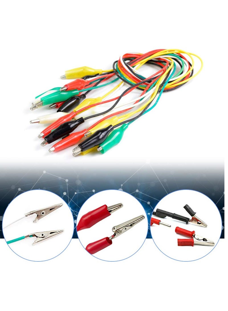 Generic 100 Pcs Alligator Clips, 2/50mm Test Lead Crocodile Clips Spring Crocodile Clamps Metal Alligator Clip Spring Clamps for Laboratory Electric Testing Work and Cable Lead Clip  - Image 5
