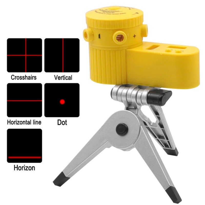 Silver Tripod 360 Degree Adjustable Self Leveling Laser Line Tool For Repair Equipment - Image 3