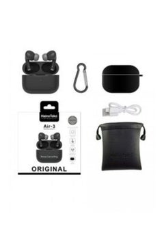 Haino Teko Air-3 Wireless Bluetooth Earbuds Apple & Android Compatibility Built-in Microphone True Wireless Earbuds in-Ear Bluetooth Headphones Earphones Auto Power On/Off Touch Control With Case Noise Cancelling Black  - Image 2