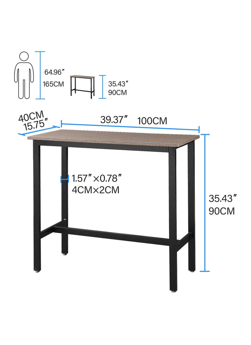 Chulovs - Dining Table Set,Bar Table Set,Bar Table and Chairs Set, 3-Piece Pub Table Set for Small Space, Kitchen Bar Height Table with Stools of 2, Easy to Assemble - Image 1
