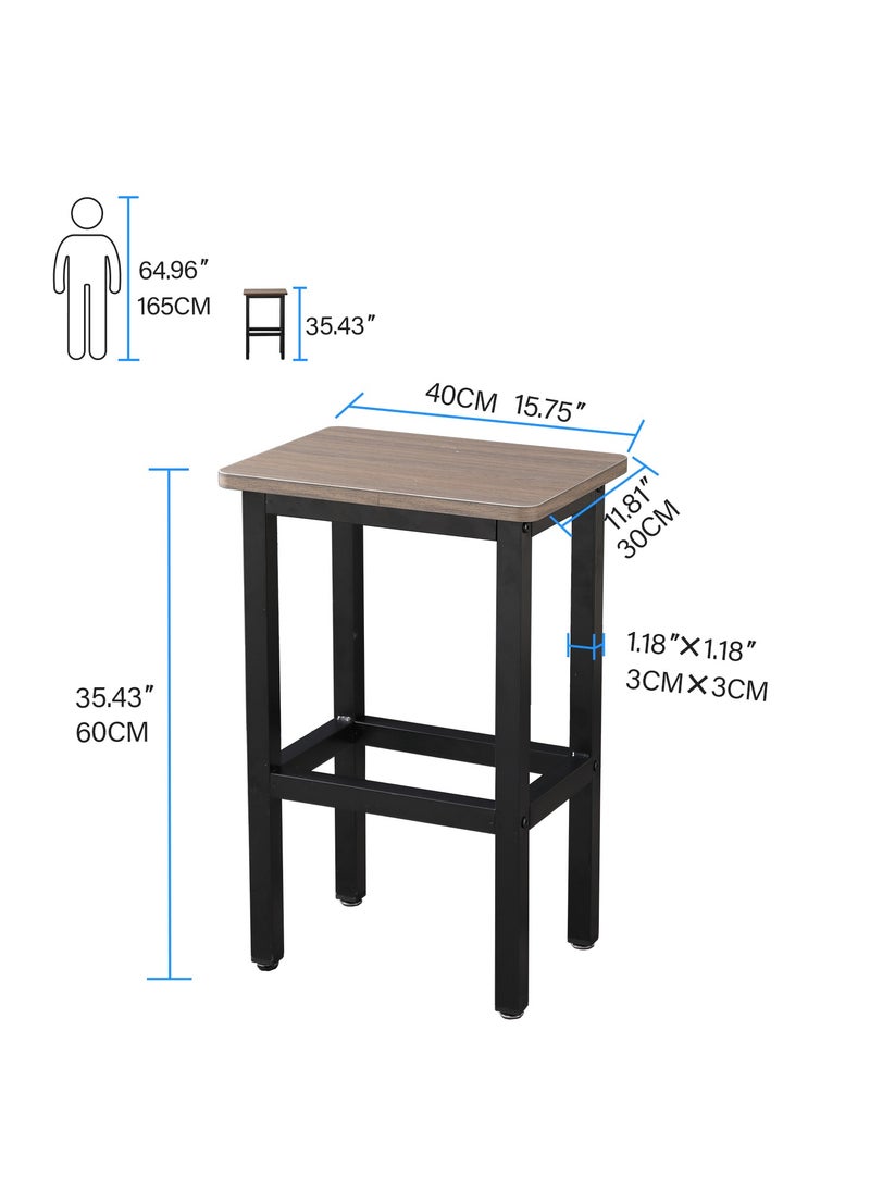 Chulovs - Dining Table Set,Bar Table Set,Bar Table and Chairs Set, 3-Piece Pub Table Set for Small Space, Kitchen Bar Height Table with Stools of 2, Easy to Assemble - Image 1