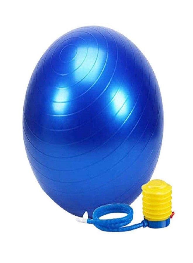 DRODRM PVC Exercise Gym Ball with Quick Pump, Size Medium, (Multicolour) - Image 1