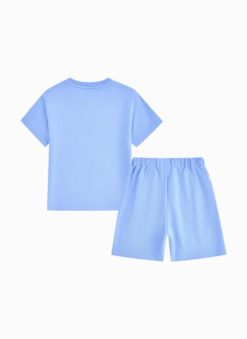 بالابالا Baby Boy Knit Short Sleeve Suit