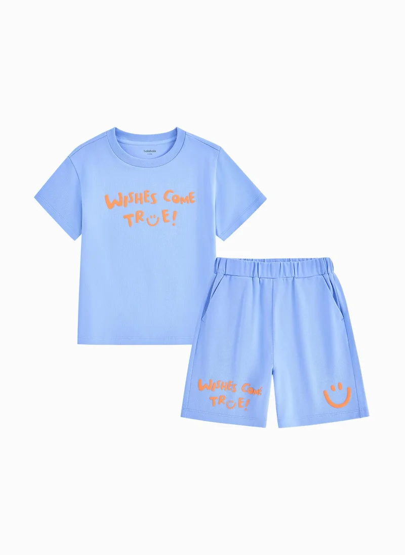 بالابالا Baby Boy Knit Short Sleeve Suit