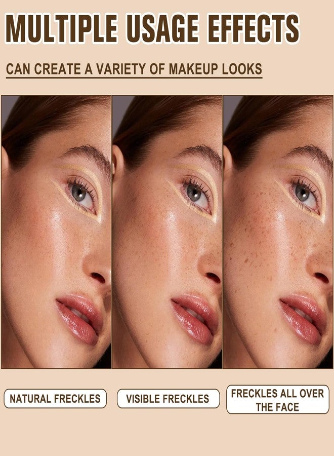HongChengSM Faux Freckle Stamp Pen, Upgrade Liquid Fake Freckles Makeup Tool, Fake Freckles Stamp Air Cushion, Long Lasting Waterproof Quick Dry Freckles Stamp Pen for Natural Sunkissed Makeup (Light) - Image 3