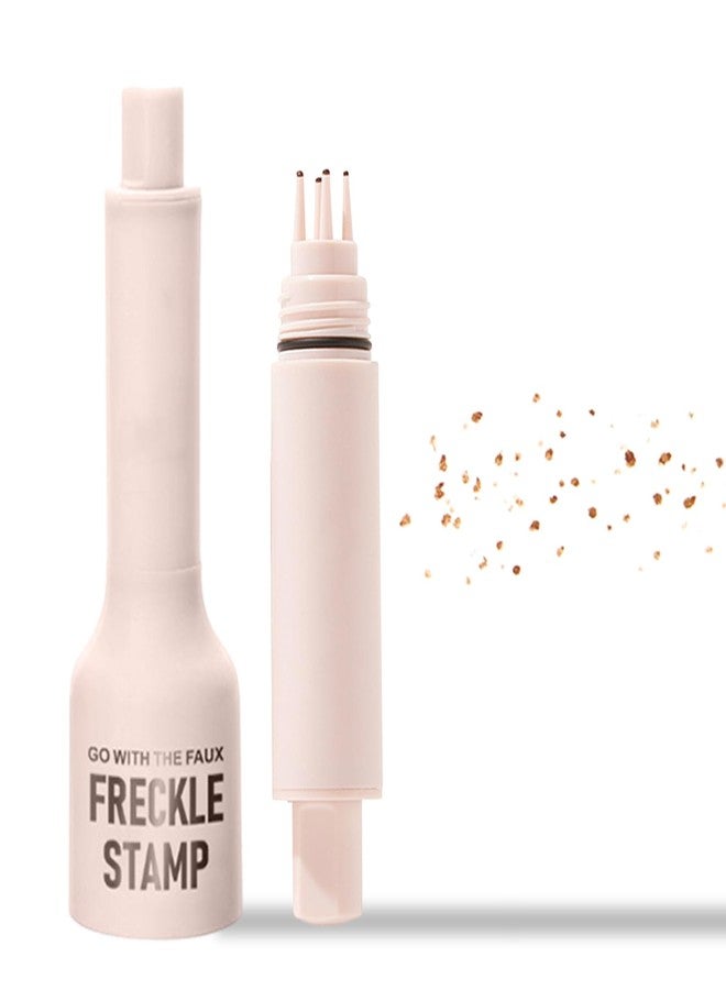 HongChengSM Faux Freckle Stamp Pen, Upgrade Liquid Fake Freckles Makeup Tool, Fake Freckles Stamp Air Cushion, Long Lasting Waterproof Quick Dry Freckles Stamp Pen for Natural Sunkissed Makeup (Light) - Image 1