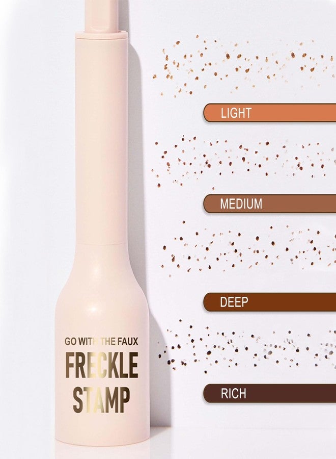 HongChengSM Faux Freckle Stamp Pen, Upgrade Liquid Fake Freckles Makeup Tool, Fake Freckles Stamp Air Cushion, Long Lasting Waterproof Quick Dry Freckles Stamp Pen for Natural Sunkissed Makeup (Light) - Image 2