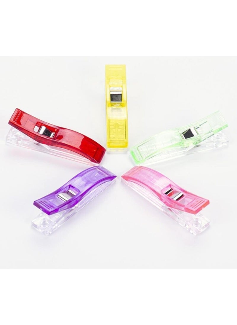 TıkTık AL TıkTık BUY 5 Pieces Large Sewing Embroidery Fabric Paper Clamping Pegs  - Image 1