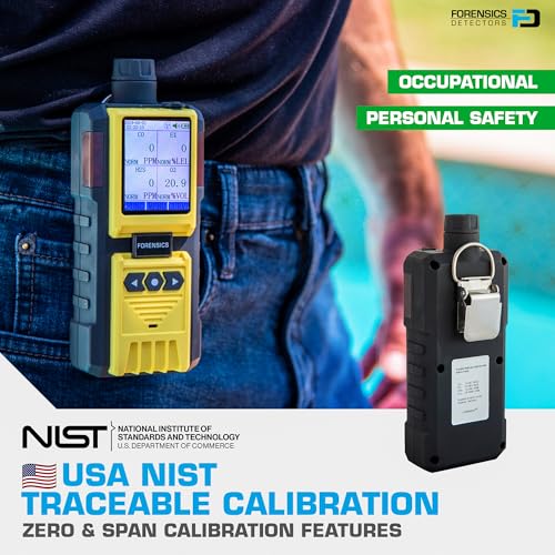 FORENSICS DETECTORS FD 4 Gas Monitor by Forensics | Built-in Pump Multi Gas Meter | O2, CO, H2S, LEL | Color Display & Graphing | USA NIST Calibration | Computer Data Logging | - Image 3