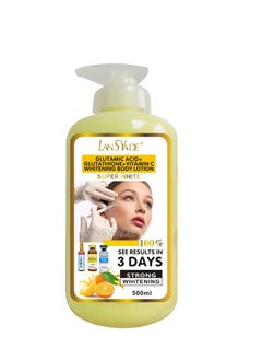 Day Glutamic acid+glutathione+vitamin c whitening body lotion super white see results in 3 days strong whitening 500ml  - Image 1