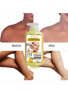Day Glutamic acid+glutathione+vitamin c whitening body lotion super white see results in 3 days strong whitening 500ml  - Image 3