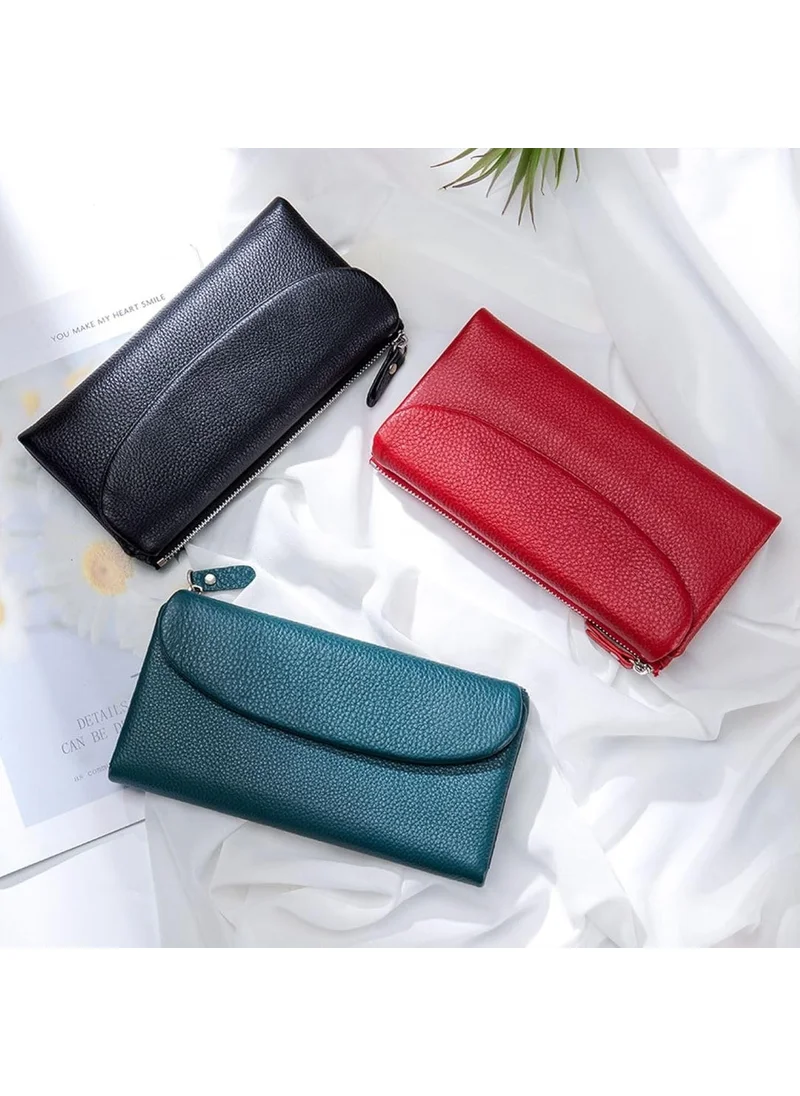 West Polo Women Genuine Leather Wallet Clutch