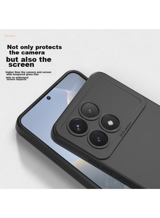 Holdzu Eyes] غطاء هاتف لهواوي P50 Pro، غطاء واقي لهواوي P50 Pro، مقاوم للصدمات من السيليكون، حماية كاملة للعدسة، صقلي فائق النحافة، للرجال والنساء - Graphite Black - Image 2