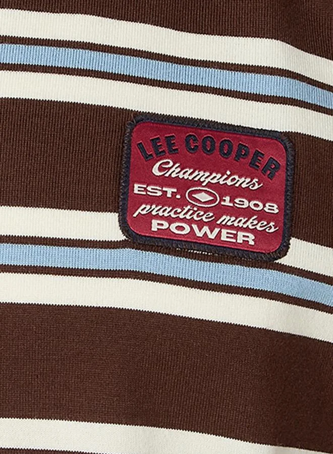 Lee Cooper Lee Cooper Regular Fit Crew Neck Short Sleeves Striped T shirt