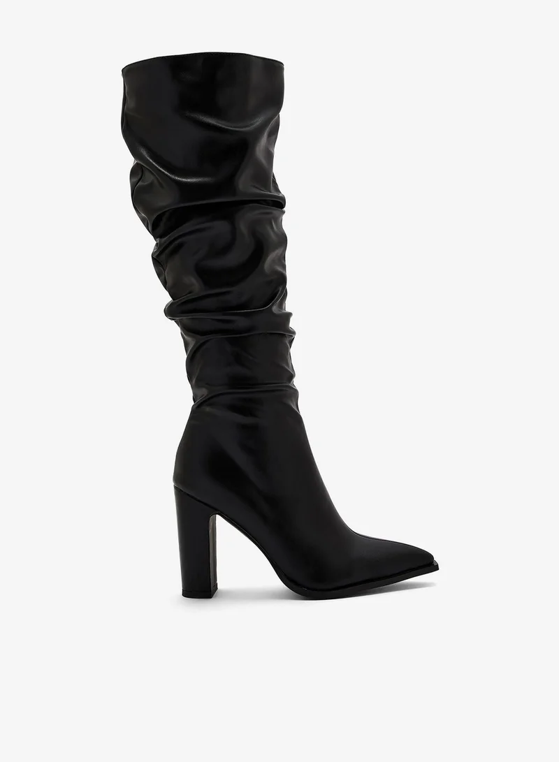 جينجر بوت بكعب عالي وسميك