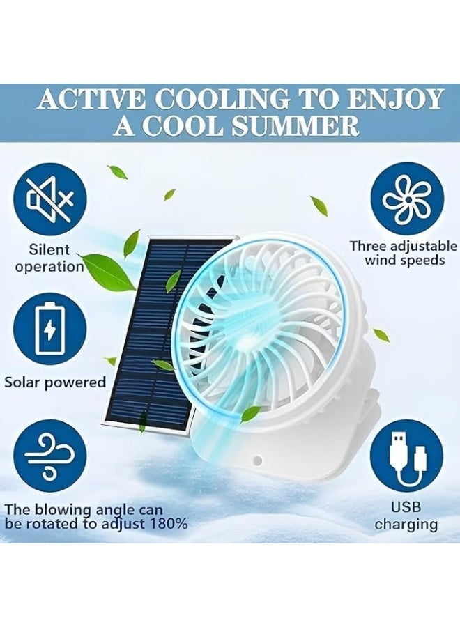 Smart sun hat with ventilation, rechargeable solar fan, wide brim - Image 4
