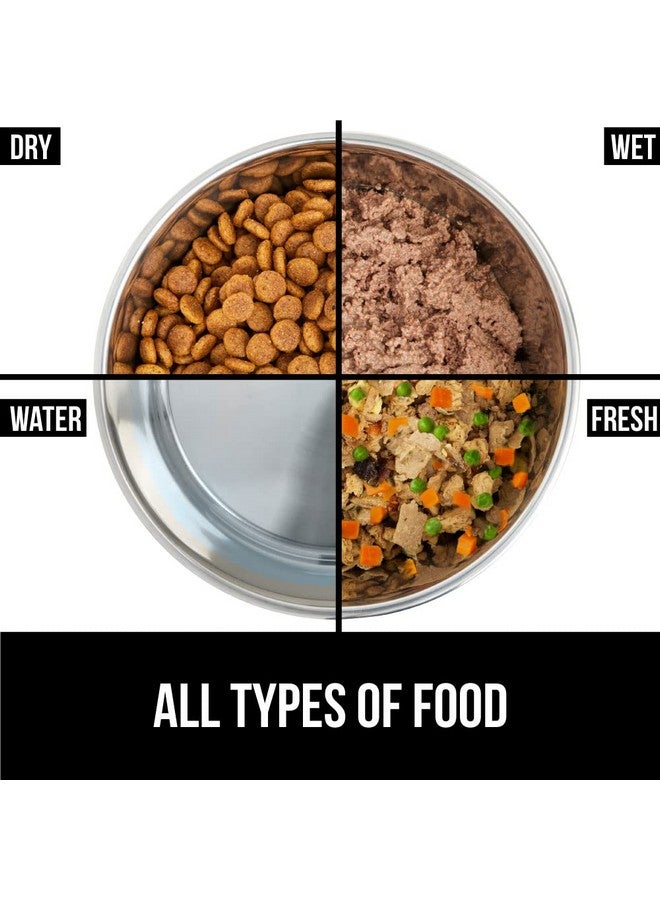 GORILLA GRIP Set of 2 Dog Bowls, Holds 4 Cups (32 fl oz), Heavy Duty Metal Food and Water Bowl for Feeding Dogs and Cats, Dishwasher Safe, Rust Resistant Stainless Steel, BPA Free Rubber Base, Beige - Image 5