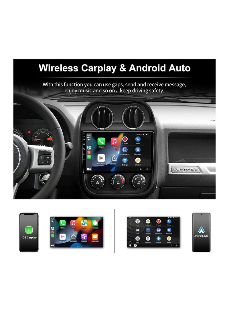SHEZA STAR Android Car Stereo for Jeep Patriot Compass 2010 2011 2012 2013 2014 2015 2016 6GB RAM 128GB ROM 10 Inch SIM Card, Apple Carplay, MirrorLink WiFi BT, IPS Touch Screen with AHD Camera Included - Image 5