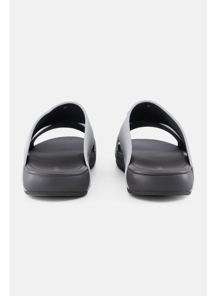 Algspar Men Slip On Arabic Sandals, Light Grey  - Image 4