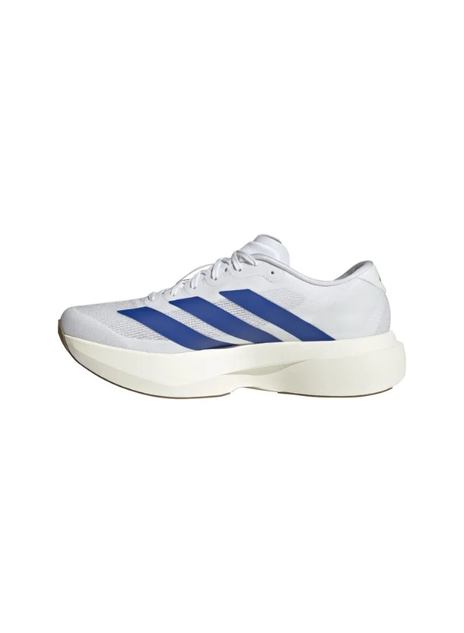 adidas أديداس أديزيرو إيفو إس إل إم أحذية جري بيضاء للرجال مقاس 12.5