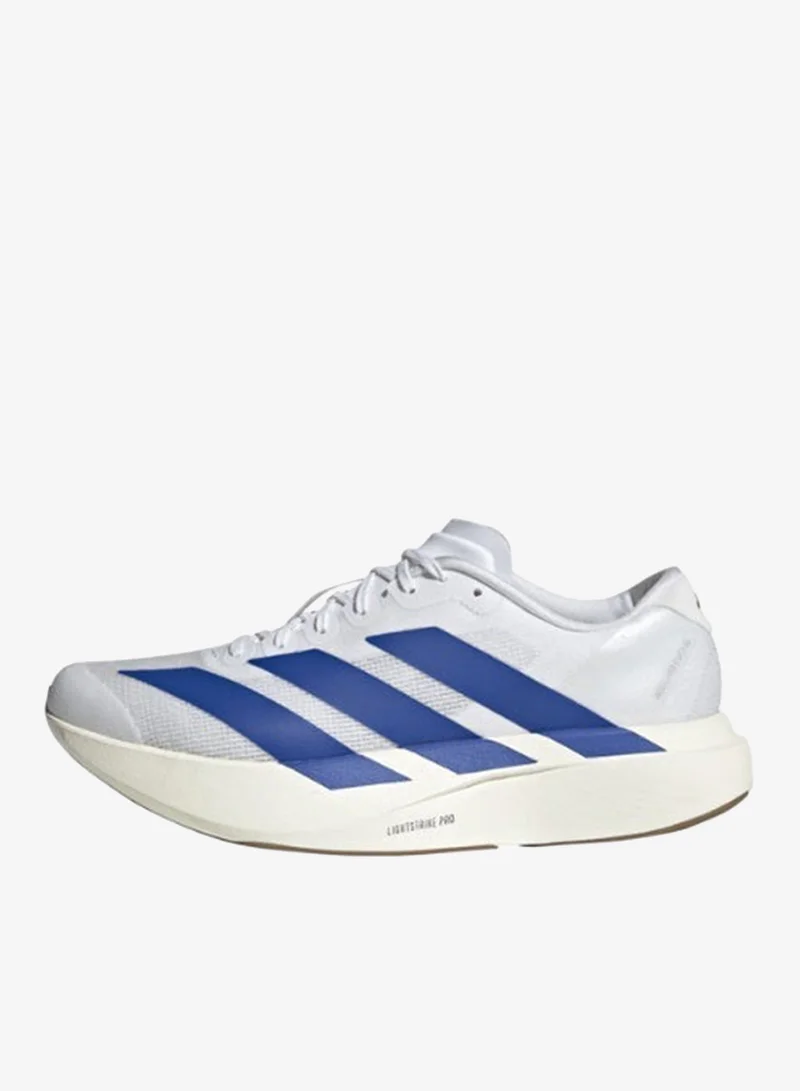 adidas أديداس أديزيرو إيفو إس إل إم أحذية جري بيضاء للرجال مقاس 12.5