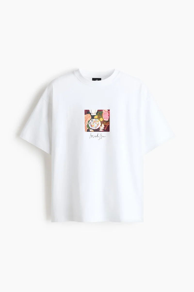 H&M  Oversized Fit T-shirt for Men | Best Price UAE