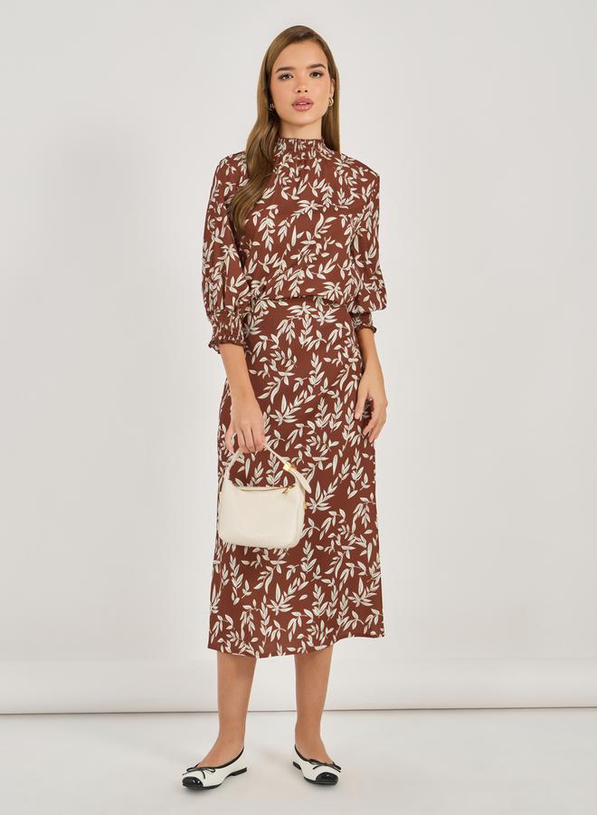 Styli Floral Print High Neck Blouse  - Image 2