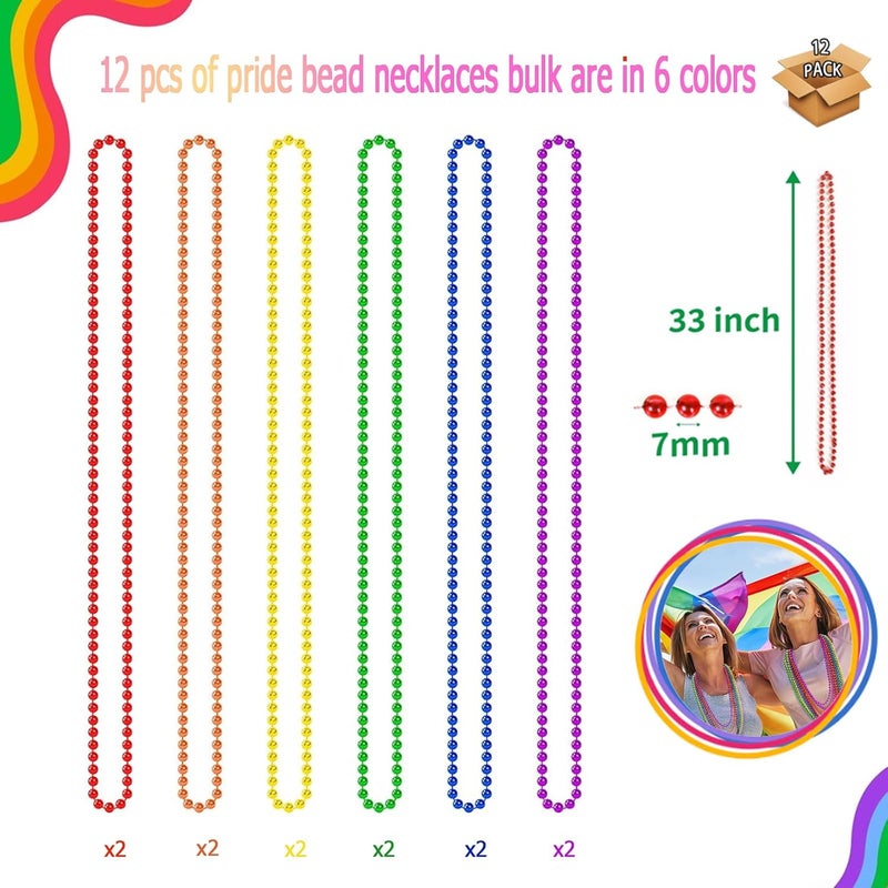 ZZYFGH 12 Pcs Beads Necklaces Party Decorations - Image 2