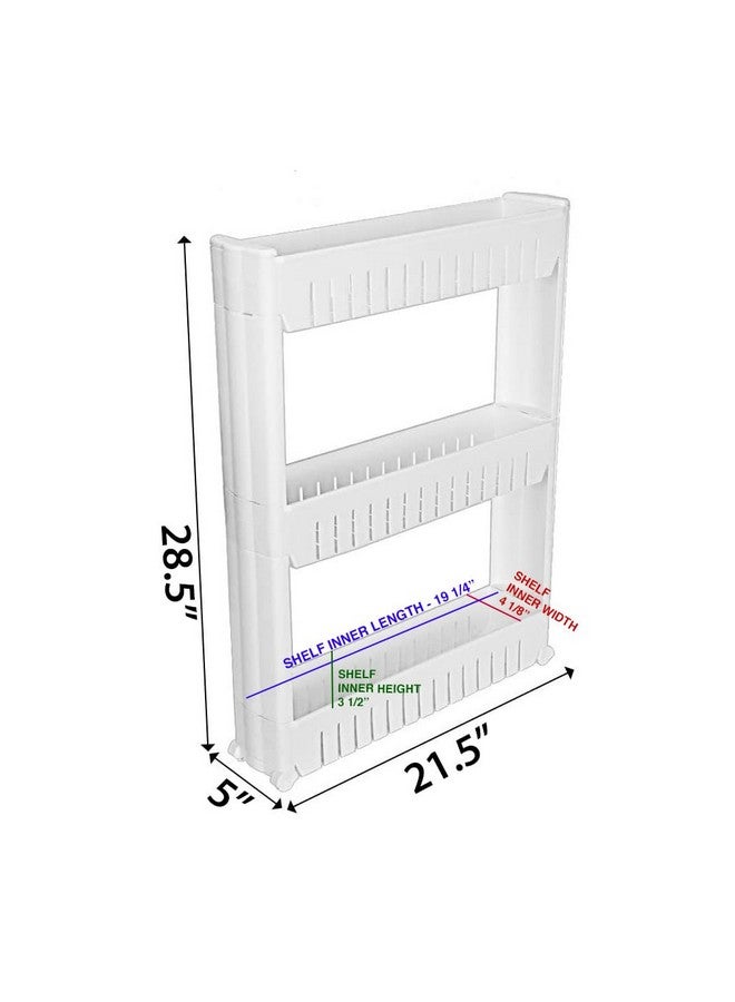 Modern Home 3-Shelf Sliding Storage Rack - Image 5