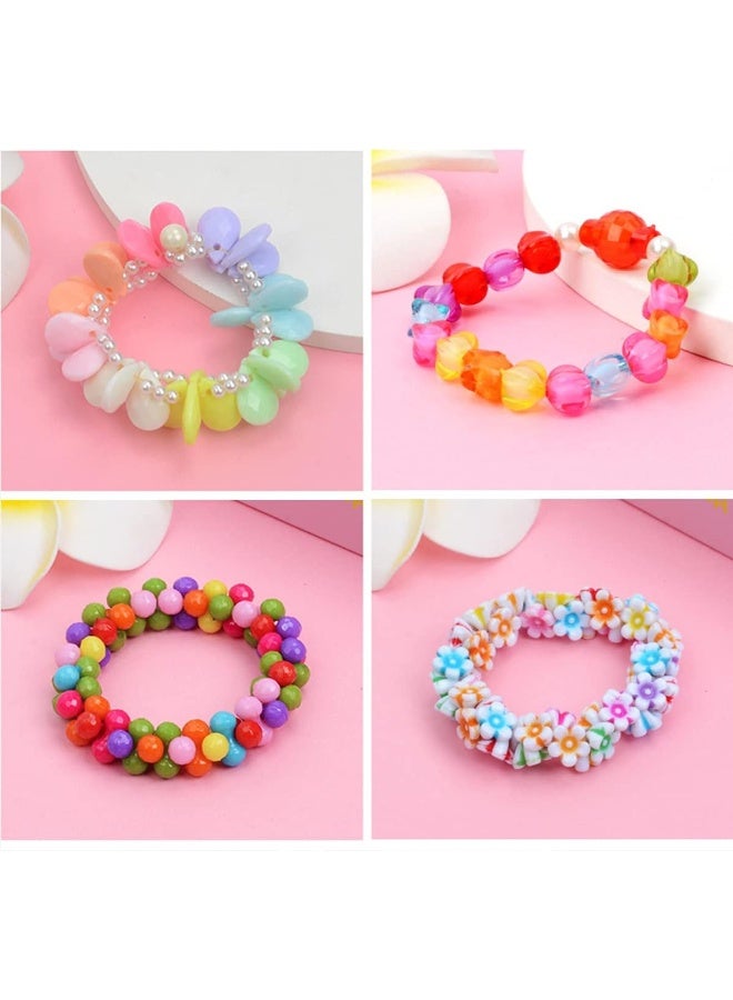 IBAMA IBAMA 24 Grids Diy Porcelain White Flower Rose Butterfly Star Balloon Letter Beads Pearl Beads Kit (450Pcs)  - Image 3
