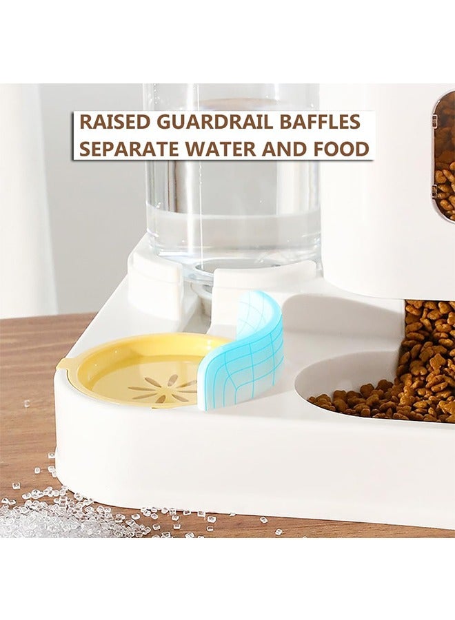 وحدة تغذية الكلاب الأوتوماتيكية للقطط سعة 2 لتر وموزع مياه سعة 1 لتر، مجموعة موزع مياه الكلاب موزع طعام الكلاب للحيوانات الأليفة الصغيرة والمتوسطة والكبيرة - Image 5