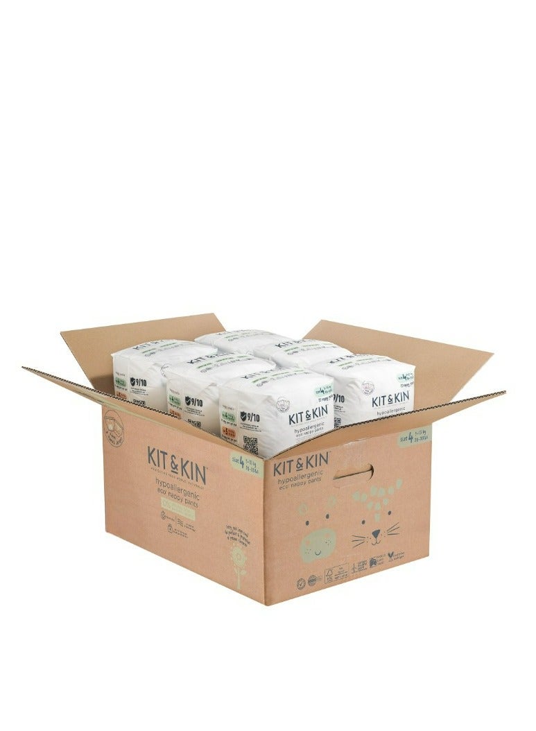 Kit & Kin Eco Friendly Baby Diaper | Diaper Pants Size 4-132 Pcs | Hypoallergenic Flash Dry Disposable Diapers | Superior up to 12 Hour Leak Protection - Image 3