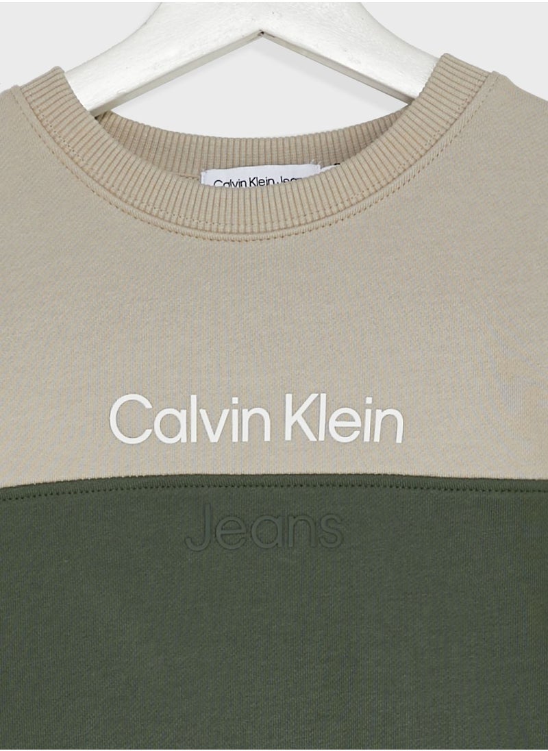 Calvin Klein Jeans - Kids Color Block Sweatshirt - Image 1