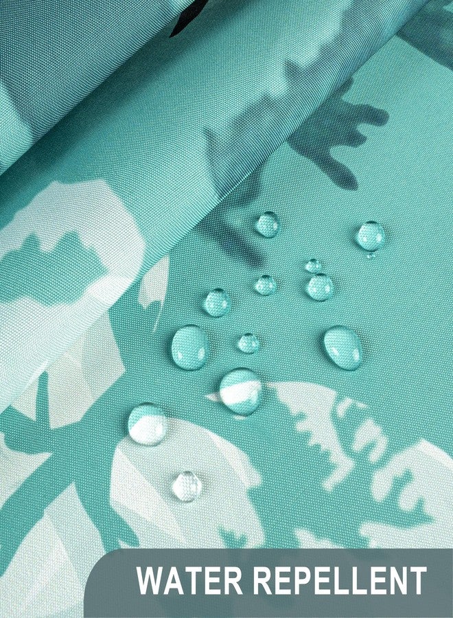 AmazerBath Shower Curtain Green, Washable Cloth Sage Green Shower Curtain Sets with 12 Metal Shower Curtain Hooks, Luxury Waterproof Rustic Fabric Shower Curtains for Bathroom Decor, 72x72 Inches - Image 5