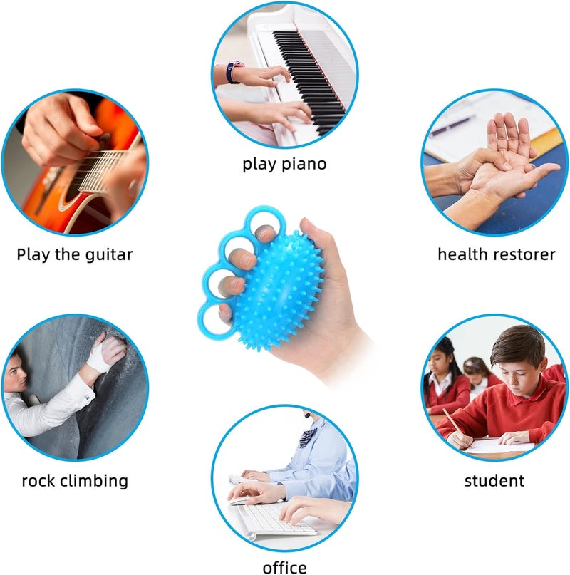 Fanwer Hand Exercise Ball - Finger Therapy Ball for Grip Strengthening and Stress Relief - Image 3