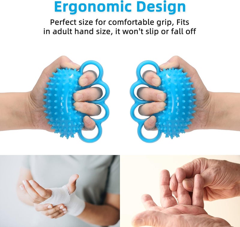 Fanwer Hand Exercise Ball - Finger Therapy Ball for Grip Strengthening and Stress Relief - Image 4