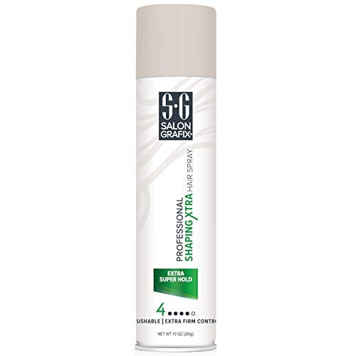 Salon Grafix Profession Shaping Hairspray, Extra Super Hold 9, 10 Oz (Pack of 2) - Image 5