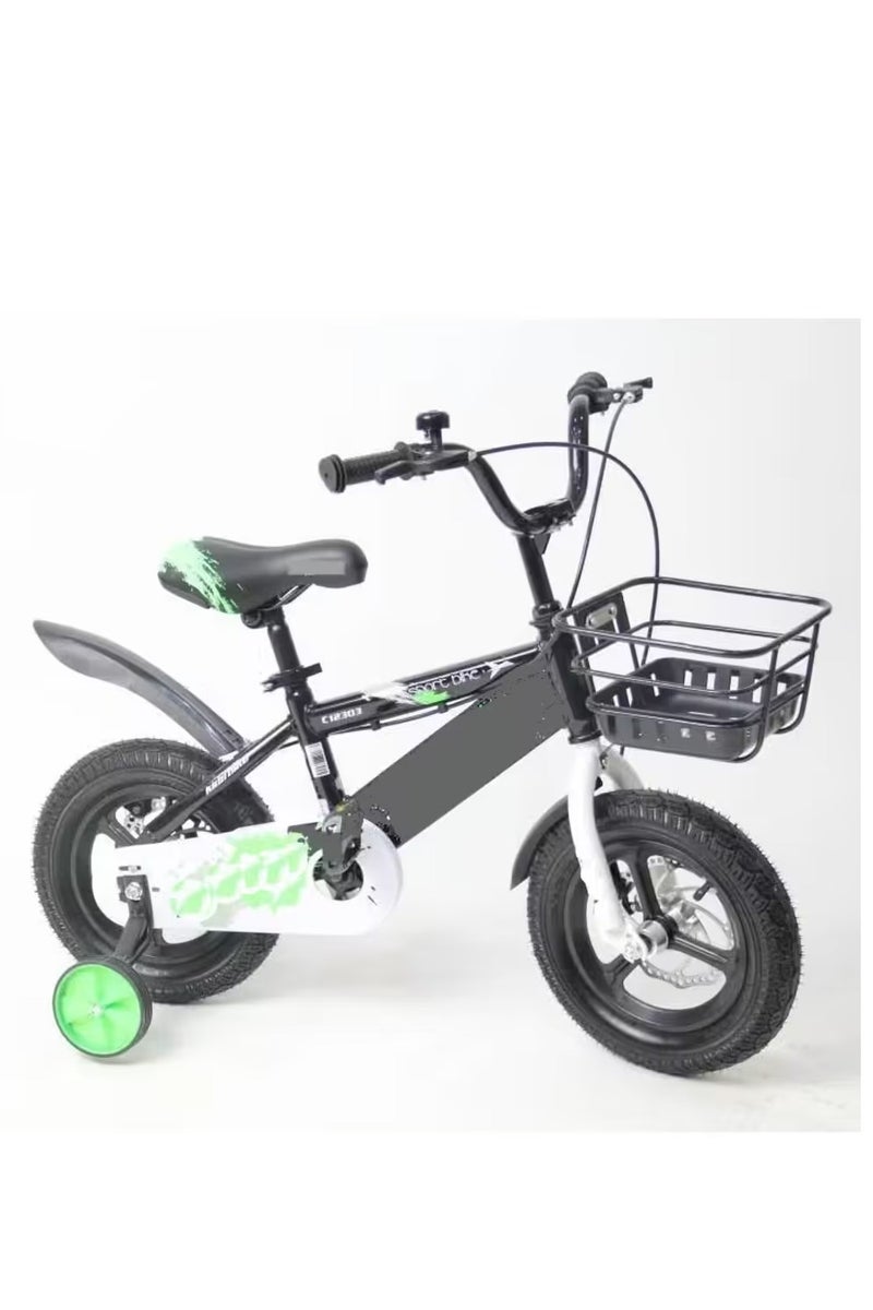12 inch modern design bicycle with balance wheels for boys and girls  - Image 1