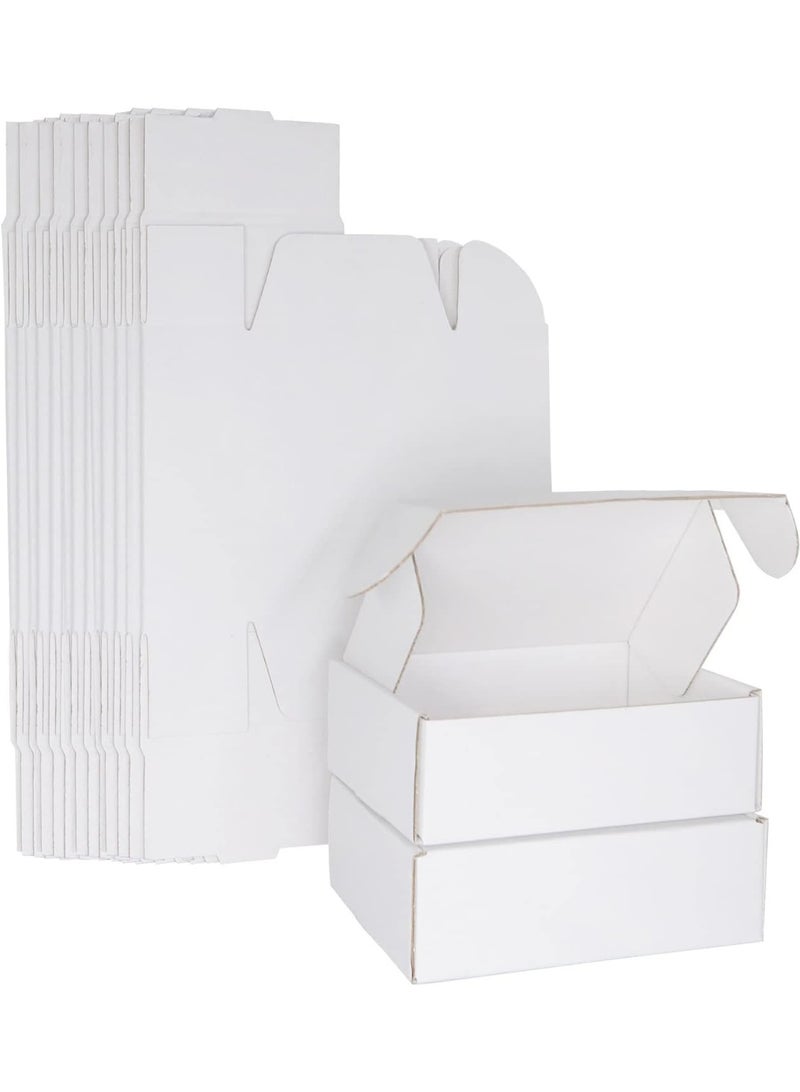 White Corrugated Cardboard Shipping Boxes, 150x100x50mm Royal Mail PIP Small Parcel Boxes, Packaging Mailing Boxes for Business, Posting, Storing or Gift(Pack of 10) - Image 1