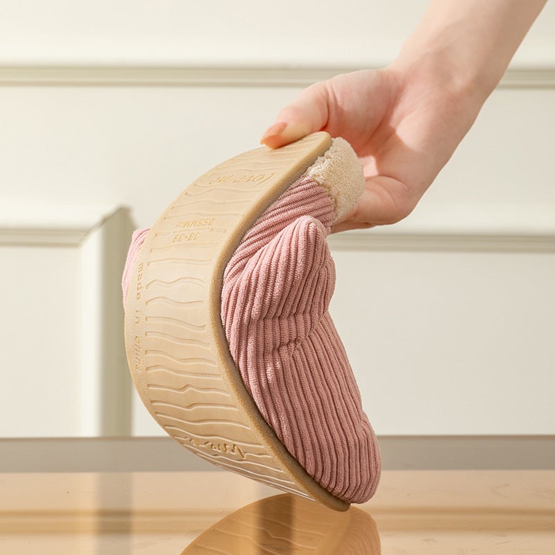 Women''s Cotton Slippers for Autumn and Winter, New Non-Slip Furry Indoor Home Slippers, Warm and Non-Slip, Couple''s Slippers with a Soft Cushioning Feel for Men - Image 5