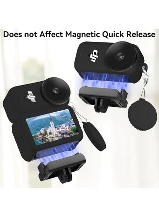 Protective Kit for DJI Osmo Nano, Full Body Silicone Case, Silicone Lens Cap, 2 Pack Screen Protector for DJI Osmo Nano, Action Camer Accessories Kit - view 3